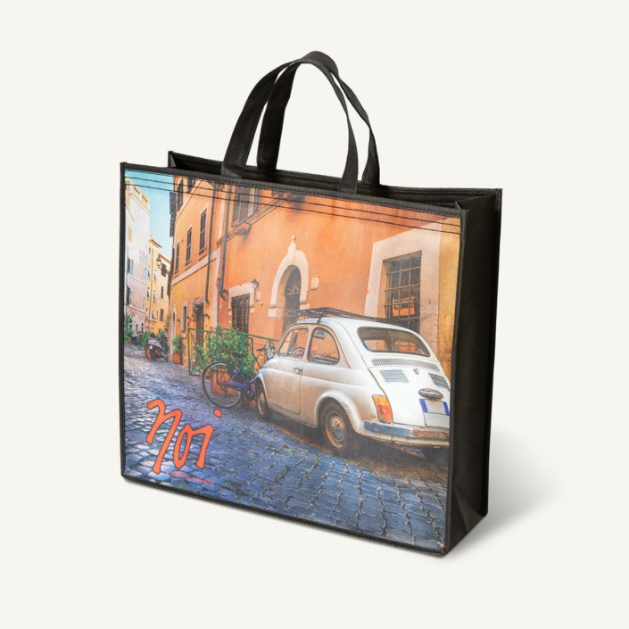 Borsa riutilizzabile in TNT con stampa digitale, modello Shop2